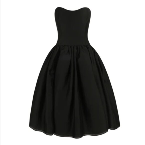 Selkie Black Swan Degas Dress - Strapless Balletcore - Picture 4 of 9